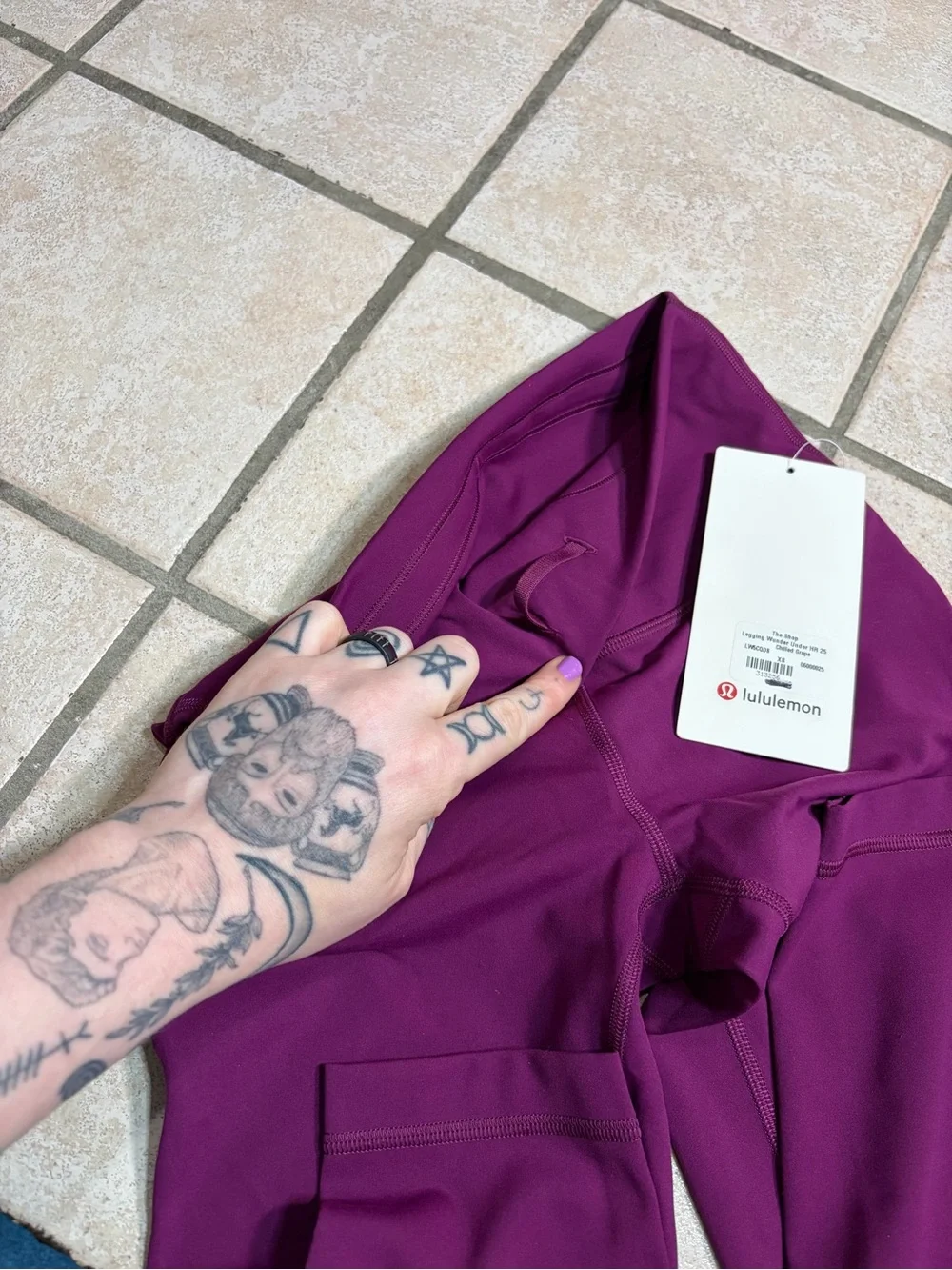 NWT Lululemon Wunder Train High-Rise Tight 25” (Chilled Grape) Size 4